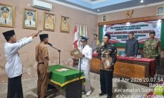 Kepala Desa Badas M. Aziz Resmi Melantik Dimas Sebagai Kepala Dusun Balongrejo