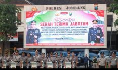 Kapolres Jombang Pimpin Sertijab Kasat Reskrim dan Sejumlah Kapolsek Jajaran